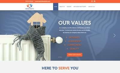 Serve North company website designed by Cammy Graphic Design based in Perth, Scotland